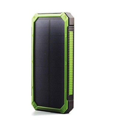 Power Bank Dual Usb Portátil Solar Impermeable 30000mAh para cualquier dispositivo USB de 5V.