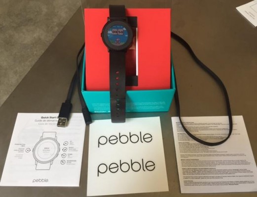 Pebble Time Round 20 MM Smartwatch Apple Android