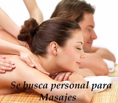Se busca personal para realizar masajes